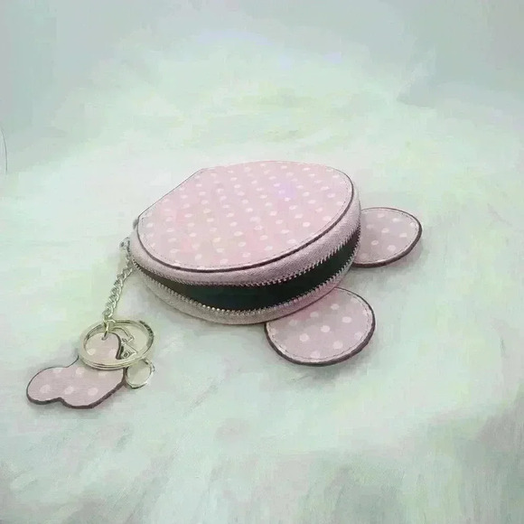 Pink Polka Dot Coin/Card Purse, Mini Mouse Inspired - Picture 2 of 6